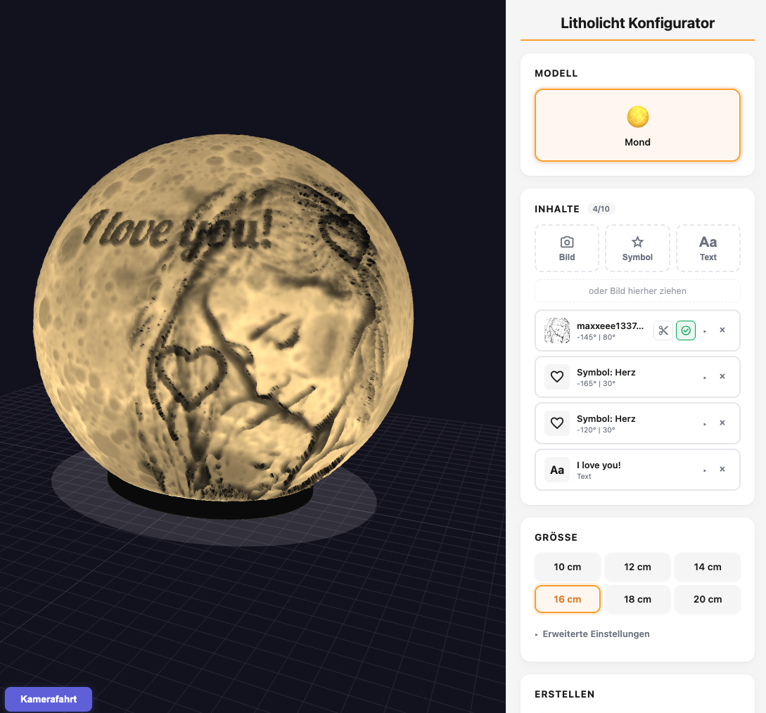Im Konfigurator gestalten